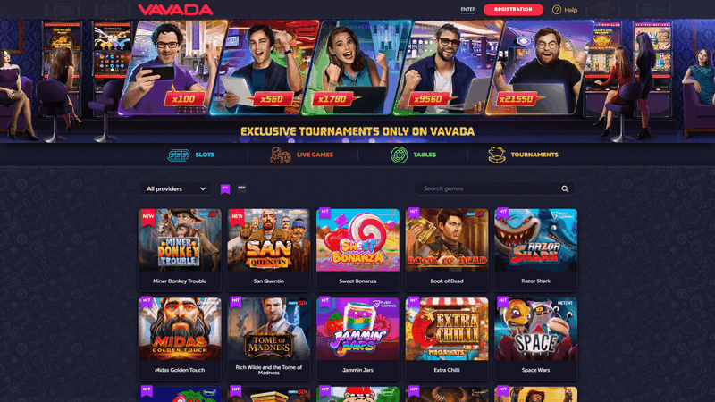 Знакомство с казино Vavada